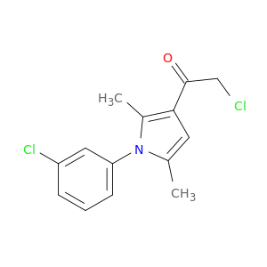 2-Chloro-1-[1-(3-chlorophenyl)-2,5-dimethyl-1H-pyrrol-3-yl]ethan-1-one