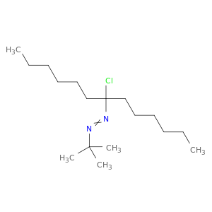 Diazene, (1-chloro-1-hexylheptyl)(1,1-dimethylethyl)-