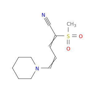 2,4-Pentadienenitrile, 2-(methylsulfonyl)-5-(1-piperidinyl)-