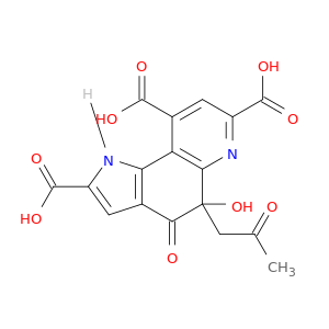 1H-Pyrrolo[2,3-f]quinoline-2,7,9-tricarboxylicacid, 4,5-dihydro-5-hydroxy-4-oxo-5-(2-oxopropyl)-