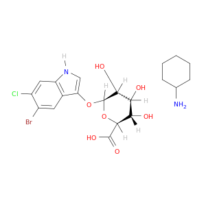 5-溴-6-氯-3-吲哚基-beta-D-葡萄糖醛酸苷环己基胺盐CAS:144110-...