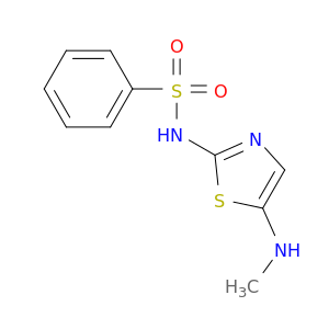 Benzenesulfonamide, N-[5-(methylamino)-2-thiazolyl]-