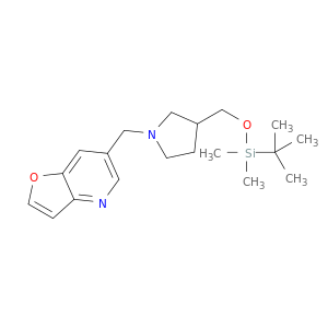 6-((3-(((tert-Butyldimethylsilyl)oxy)methyl)pyrrolidin-1-yl)methyl)furo[3,2-b]pyridine