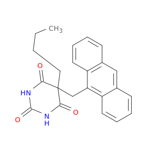 2,4,6(1H,3H,5H)-Pyrimidinetrione, 5-(9-anthracenylmethyl)-5-butyl-