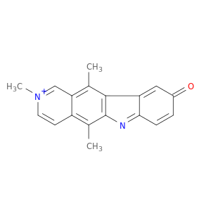 9H-Pyrido[4,3-b]carbazolium, 2,5,11-trimethyl-9-oxo-