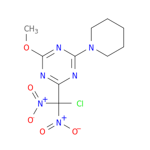 1,3,5-Triazine, 2-(chlorodinitromethyl)-4-methoxy-6-(1-piperidinyl)-