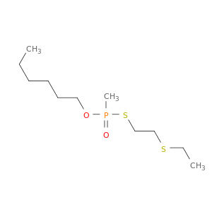 Phosphonothioic acid, methyl-, S-[2-(ethylthio)ethyl] O-hexyl ester