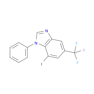 1H-Benzimidazole, 7-iodo-1-phenyl-5-(trifluoromethyl)-