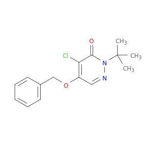 3(2H)-Pyridazinone, 4-chloro-2-(1,1-dimethylethyl)-5-(phenylmethoxy)-