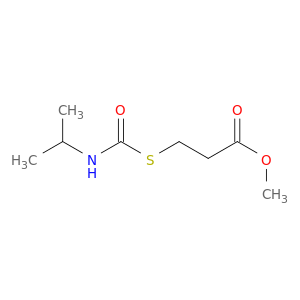 METHYL 3-(PROPAN-2-YLCARBAMOYLSULFANYL)PROPANOATE