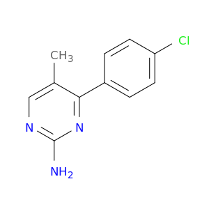 4-(4-CHLOROPHENYL)-5-METHYLPYRIMIDIN-2-AMINE