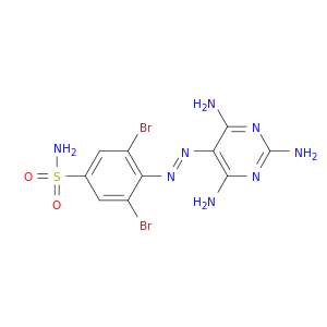 3,5-dibromo-4-[(e)-(2,4,6-triaminopyrimidin-5-yl)diazenyl]benzenesulfonamide