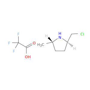 Pyrrolidine, 2-(chloromethyl)-5-methyl-, trans-, trifluoroacetate