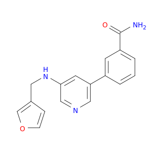 Benzamide, 3-[5-[(3-furanylmethyl)amino]-3-pyridinyl]-
