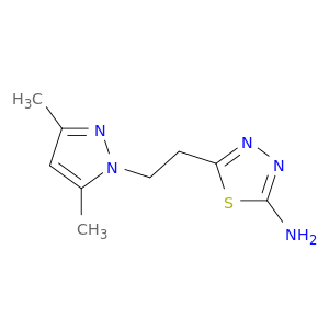 5-(2-(3,5-Dimethyl-1H-pyrazol-1-yl)ethyl)-1,3,4-thiadiazol-2-amine