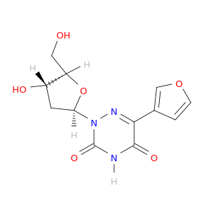 1,2,4-Triazine-3,5(2H,4H)-dione,2-(2-deoxy-b-D-erythro-pentofuranosyl)-6-(3-furanyl)-