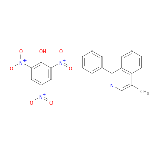 Isoquinoline, 4-methyl-1-phenyl-, compd. with 2,4,6-trinitrophenol (1:1)