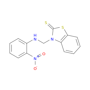 2(3H)-Benzothiazolethione, 3-[[(2-nitrophenyl)amino]methyl]-