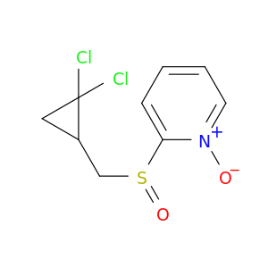 Pyridine, 2-[[(2,2-dichlorocyclopropyl)methyl]sulfinyl]-, 1-oxide