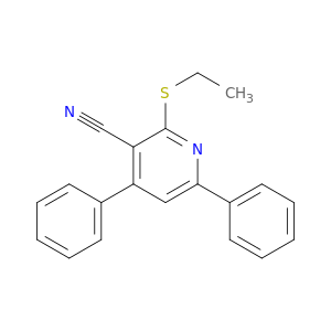 3-Pyridinecarbonitrile, 2-(ethylthio)-4,6-diphenyl-