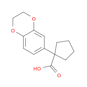1-(2,3-Dihydro-1,4-benzodioxin-6-yl)cyclopentane-1-carboxylic Acid