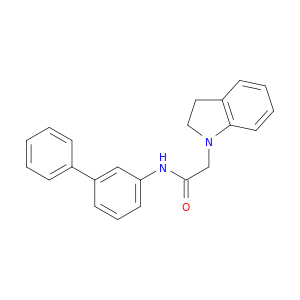 1H-Indole-1-acetamide, N-[1,1'-biphenyl]-3-yl-2,3-dihydro-