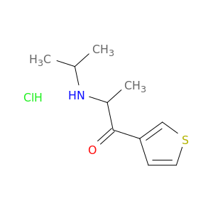 1-Propanone,2-[(1-methylethyl)amino]-1-(3-thienyl)-, hydrochloride (1:1)