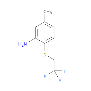 5-Methyl-2-[(2,2,2-trifluoroethyl)sulfanyl]aniline