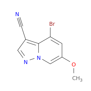 4-溴-6-甲氧基吡唑并[1,5-a]吡啶-3-甲腈