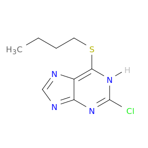 1H-Purine, 6-(butylthio)-2-chloro-