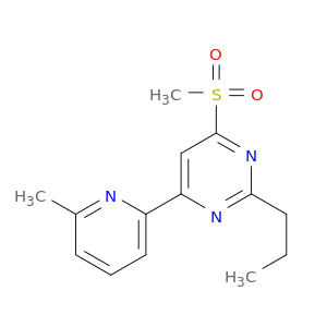 Pyrimidine, 4-(6-methyl-2-pyridinyl)-6-(methylsulfonyl)-2-propyl-