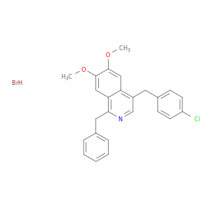 1-BENZYL-4-(4-CHLOROBENZYL)-6,7-DIMETHOXYISOQUINOLINE HYDROBROMIDE