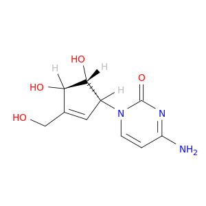2(1H)-Pyrimidinone,4-amino-1-[4,5-dihydroxy-3-(hydroxymethyl)-2-cyclopenten-1-yl]-, [1R-(1a,4b,5a)]- (9CI)
