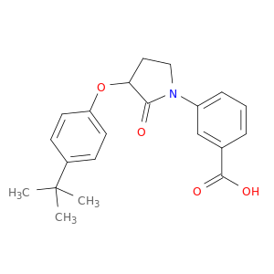Benzoic acid, 3-[3-[4-(1,1-dimethylethyl)phenoxy]-2-oxo-1-pyrrolidinyl]-