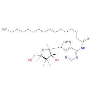 Adenosine,3'-deoxy-3'-fluoro-N-(1-oxohexadecyl)- (9CI)