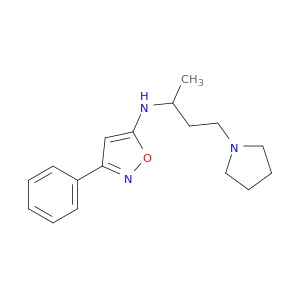 N-(1-METHYL-3-(PYRROLIDIN-1-YL)PROPYL)-3-PHENYL-5-ISOXAZOLAMINE