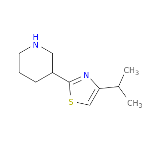 3-[4-(Propan-2-yl)-1,3-thiazol-2-yl]piperidine