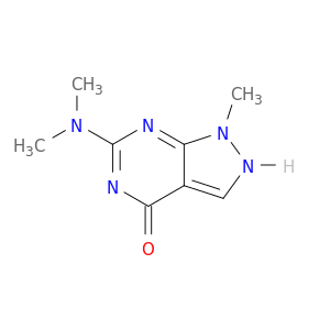 6-(dimethylamino)-1-methyl-1,2-dihydro-4h-pyrazolo[3,4-d]pyrimidin-4-one