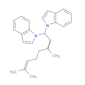1H-吲哚,1,1'-(3,7-二甲基-2,6-十八烷基)双-