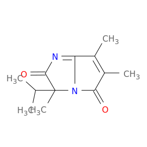 3H-Pyrrolo[1,2-a]imidazole-2,5-dione, 3,6,7-trimethyl-3-(1-methylethyl)-