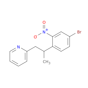Pyridine, 2-[2-(4-bromo-2-nitrophenyl)propyl]-