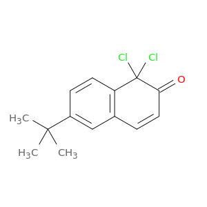 2(1H)-Naphthalenone, 1,1-dichloro-6-(1,1-dimethylethyl)-