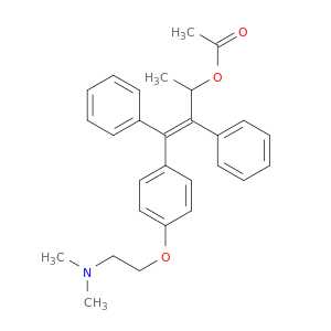 [(E)-4-[4-(2-dimethylaminoethoxy)phenyl]-3,4-diphenyl-but-3-en-2-yl] acetate