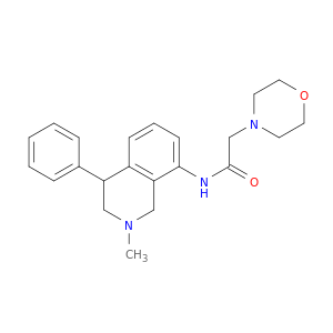 N-(1,2,3,4-TETRAHYDRO-2-METHYL-4-PHENYL-8-ISOQUINOLINYL)-4-MORPHOLINEACETAMIDE