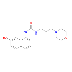 Urea, N-(7-hydroxy-1-naphthalenyl)-N'-[3-(4-morpholinyl)propyl]-