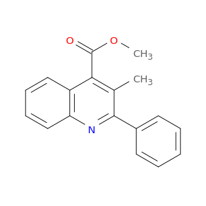 4-Quinolinecarboxylicacid, 3-methyl-2-phenyl-, methyl ester
