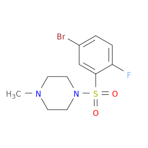 1-((5-Bromo-2-fluorophenyl)sulfonyl)-4-methylpiperazine