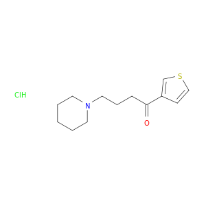 1-Butanone,4-(1-piperidinyl)-1-(3-thienyl)-, hydrochloride (1:1)