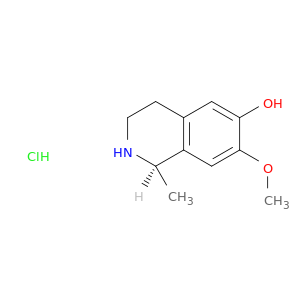 6-Isoquinolinol, 1,2,3,4-tetrahydro-7-methoxy-1-methyl-, hydrochloride, (1R)-(+)-