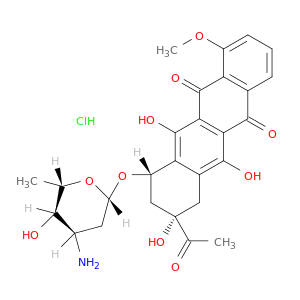 (8S,10S)-8-acetyl-10-[(2S,4R,5R,6S)-4-amino-5-hydroxy-6-methyl-oxan-2-yl]oxy-6,8,11-trihydroxy-1-methoxy-9,10-dihydro-7H-tetracene-5,12-dione hydrochloride